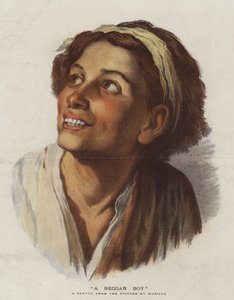Un ragazzo mendicante